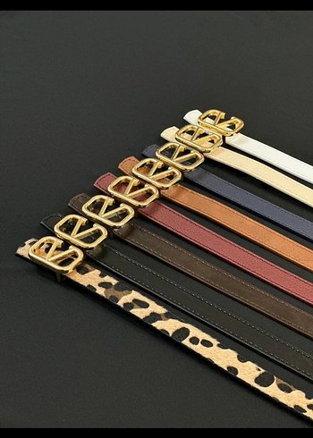 Kadın Deri Kemer, Kemer Tokalı, Kahverengi - Görsel 3