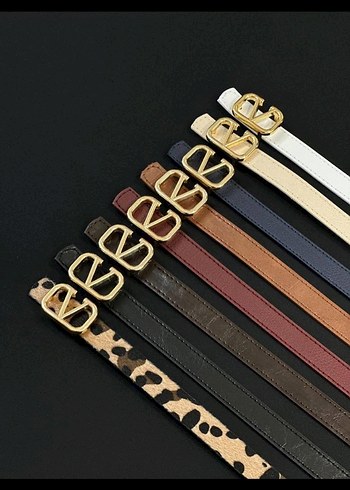 Kadın Deri Kemer, Kemer Tokalı, Kahverengi - Görsel 2