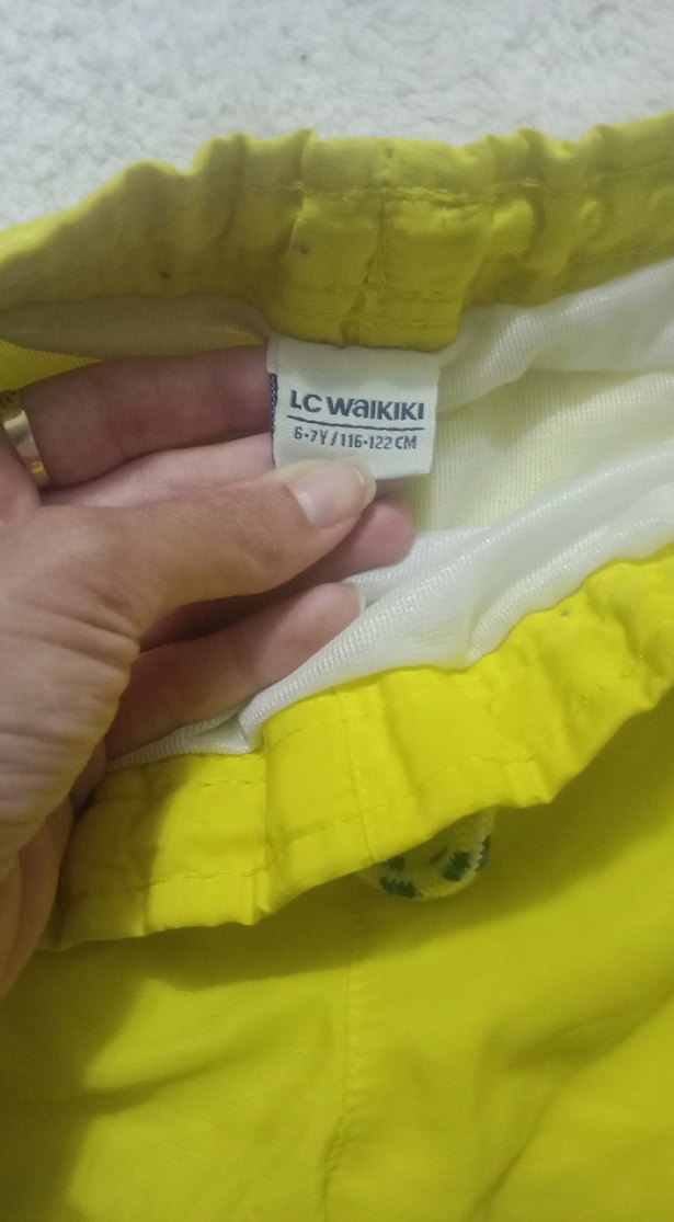 Sarı Erkek Mini Boy Yüzme Şortu - Görsel 2