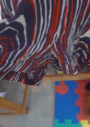 Renkli Bağlama Desenli Kolsuz Mini Tulum - Görsel 3