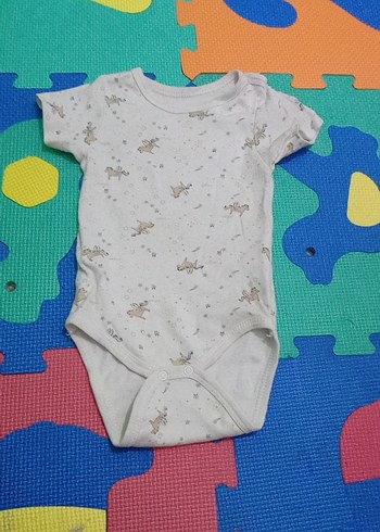 Bebek Kız Kısa Kollu Beyaz Body
