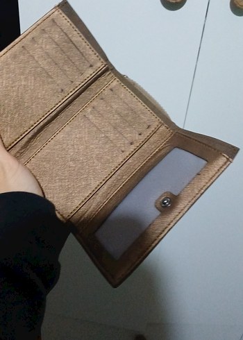 Kahverengi Kadın Süet Fermuarlı Cüzdan - Görsel 5