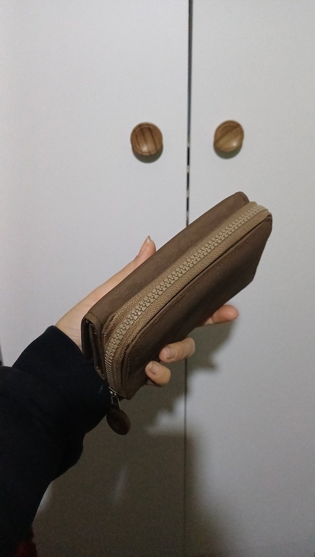 Kahverengi Kadın Süet Fermuarlı Cüzdan - Görsel 3