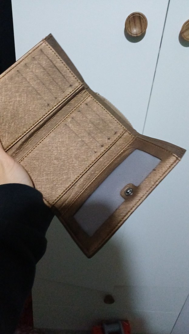 Kahverengi Kadın Süet Fermuarlı Cüzdan - Görsel 5