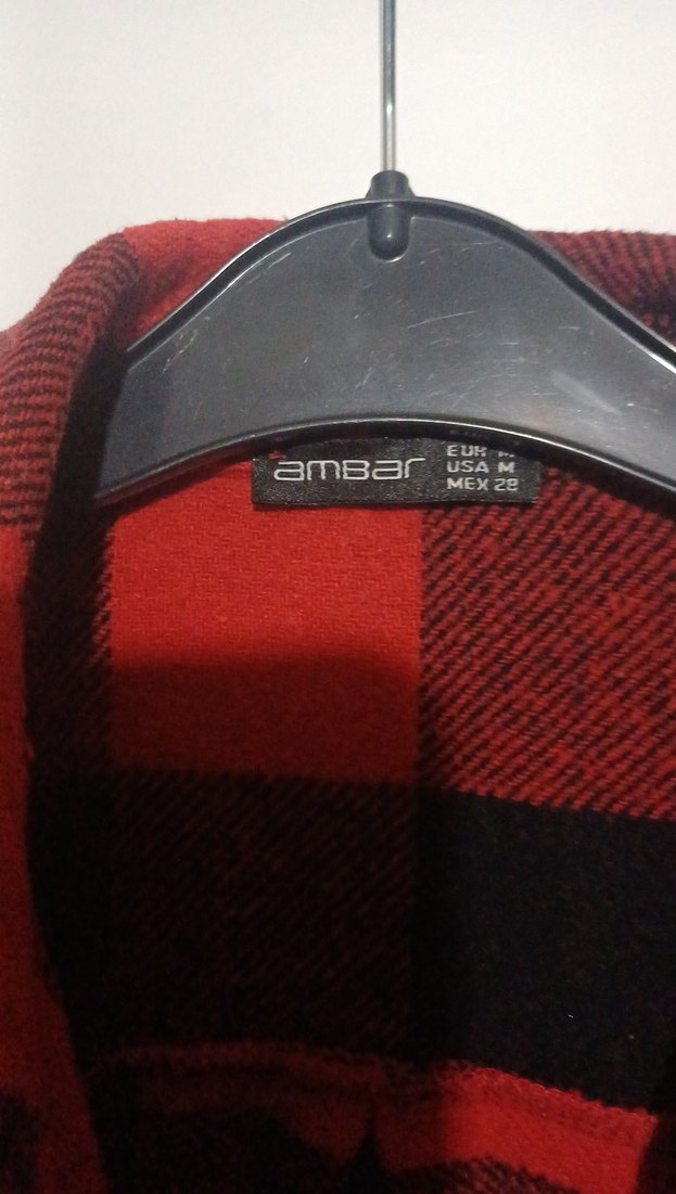 Kırmızı Siyah Ekose Salaş Gömlek - Görsel 3