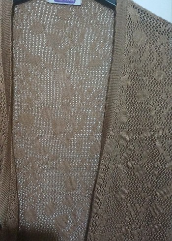 Bej Örgü Kadın Hırka - Görsel 2
