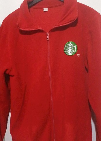 Kırmızı Fermuarlı Erkek Polar Sweatshirt - Görsel 2