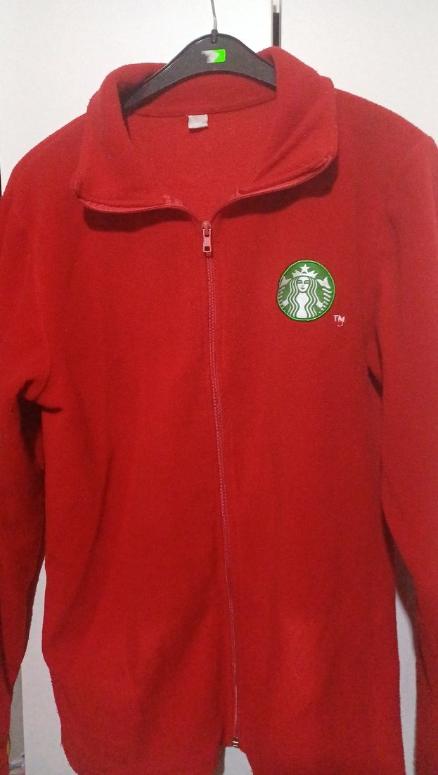 Kırmızı Fermuarlı Erkek Polar Sweatshirt - Görsel 2