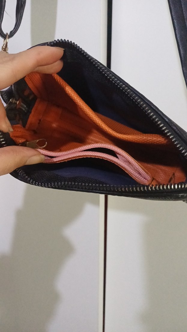 Kadın Siyah Kareli Deri Omuz Çantası - Görsel 2