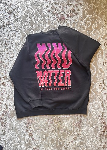 Siyah Kapüşonlu Baskılı Unisex Hoodie - Görsel 2