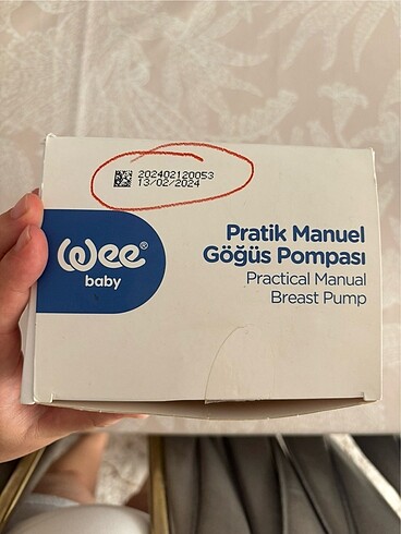 Wee baby manuel göğüs pompası