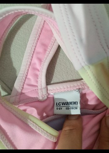 LC Waikiki Kız Çocuk Pastel Renkli Bağcıklı Bikini