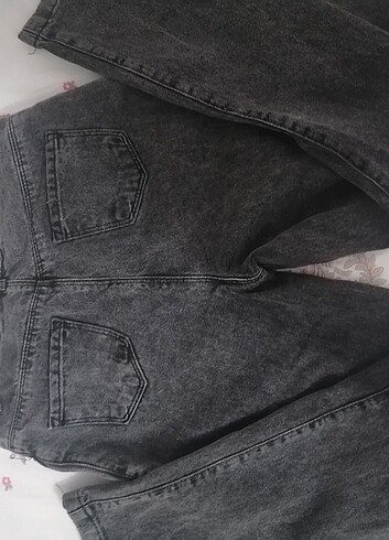 13-14 Yaş Beden gri Renk gri baggy kot pantolon