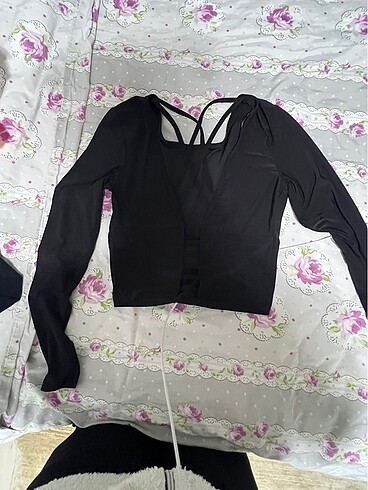 xl Beden Sırt dekolteli crop