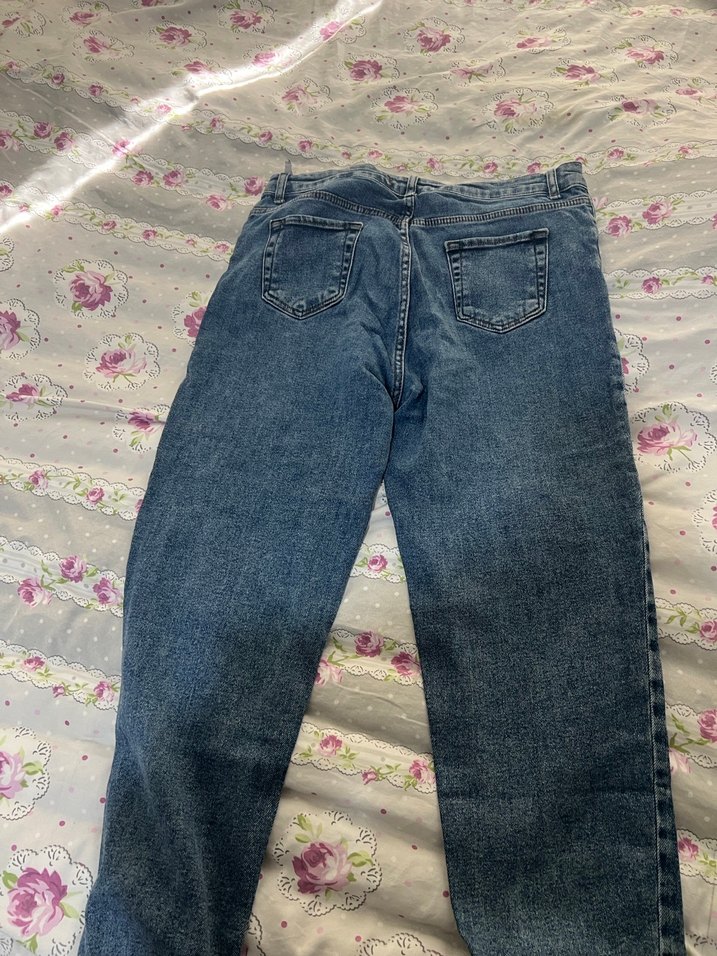 Bol Kesim Midi Kot Pantolon - Görsel 3