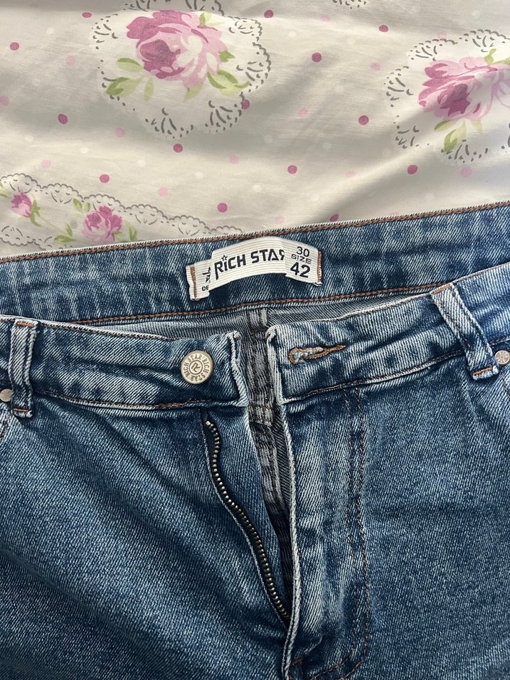 Bol Kesim Midi Kot Pantolon - Görsel 2