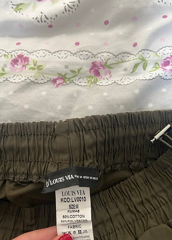 Kadın asker yeşili paraşüt Pantolon - Görsel 2