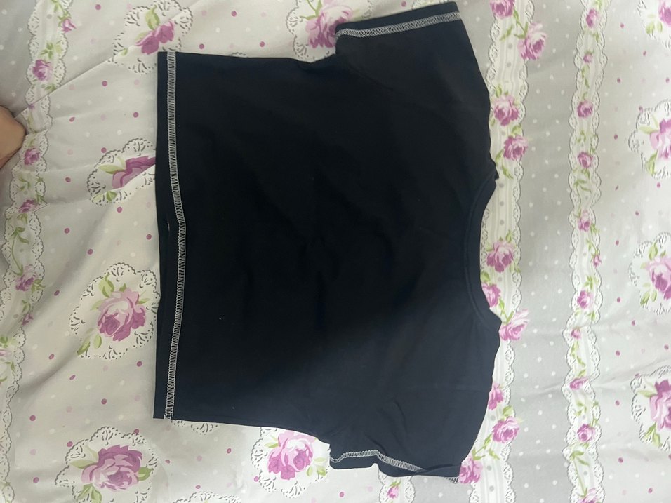 Kız Çocuk Siyah Goth Baskılı Tişört - Görsel 3