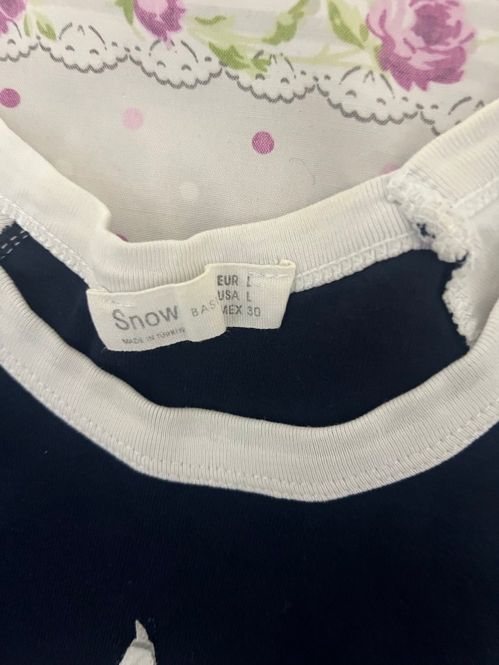 Kız Çocuk Kısa Kollu Yıldız Baskılı Tişört - Görsel 2