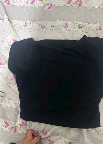 Kız Çocuk Siyah Kısa Kollu Tişört - Görsel 3