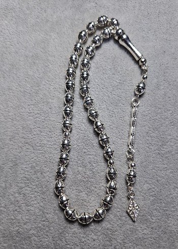 Gümüş Renk Metal Pirinç kaplama Tesbih
