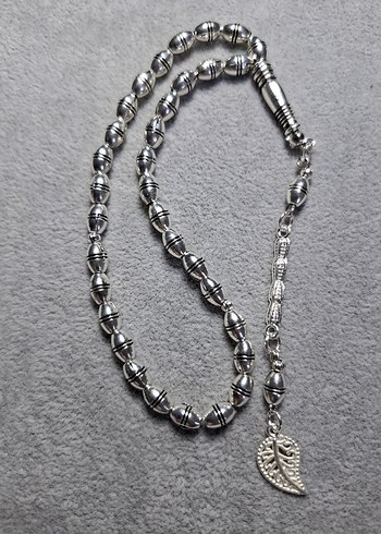 Gümüş Renk Metal Pirinç kaplama Tesbih
