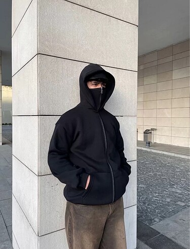 Diğer Samuray Kapüşonlu ZIP Fermuarlı Kapüşonlu SweatShirt