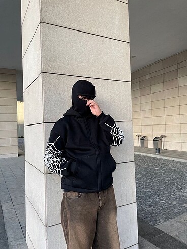 Diğer Samuray kapüşonlu ZIP Fermuarlı kapüşonlu SweatShirt