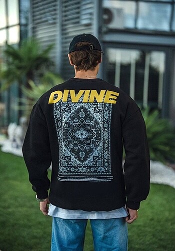 l/xl Beden siyah Renk Kışlık Bisiklet Yaka Baskılı SweatShirt