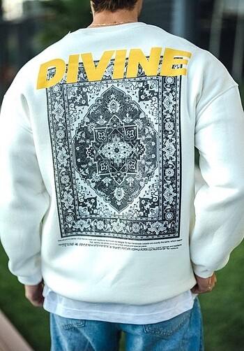 Diğer Kışlık Bisiklet Yaka Baskılı SweatShirt