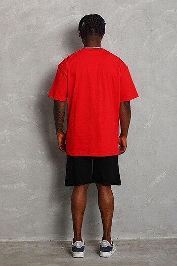l/xl Beden siyah Renk Unisex Oversize Düz Bisiklet Yaka T-Shirt (+7 Renk)