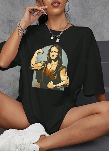 BigGirl Baskılı Oversize T-shirt 