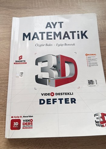 AYT Matematik 3D Video Destekli Defter