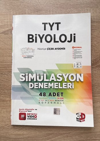TYT Biyoloji Simülasyon Denemeleri 48 Adet