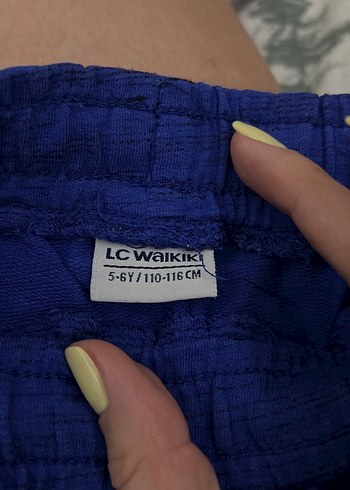 Erkek Çocuk Mavi Keten Rahat Kesim Şort/ 5-6 yaş/ 116 cm - Görsel 2