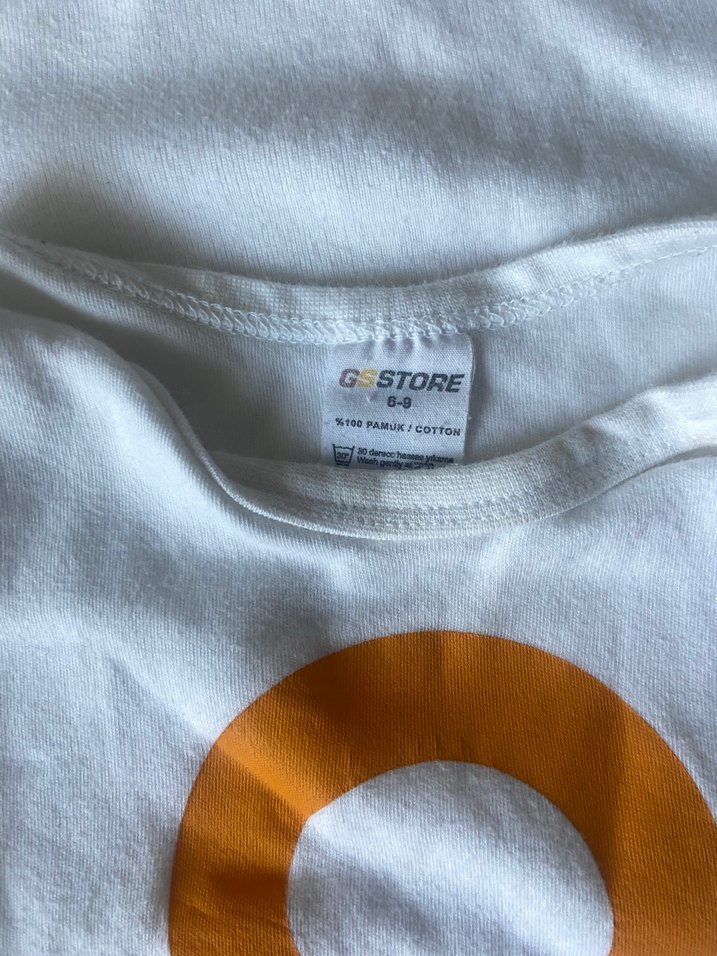 Gs Beyaz Bebek Body, Baskılı, Düğmeli - Görsel 2