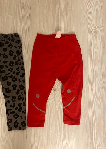 Lcw Kız Çocuk Kırmızı Sıkı Kesim Tayt - Görsel 4