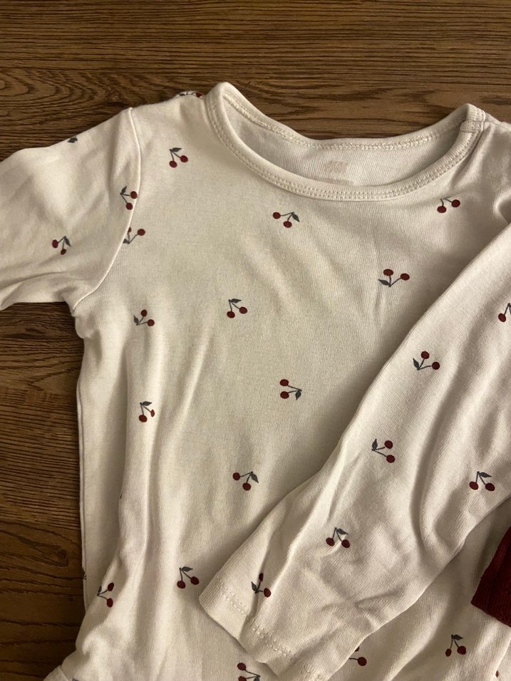 Hm Bordo Uzun Kollu Bebek Body - Görsel 4