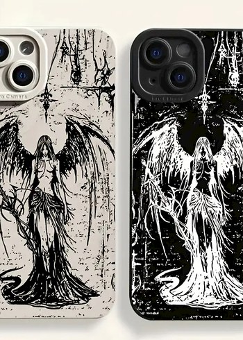 iPhone 11 Dantel Detaylı Siyah Gotik Telefon Kılıfı