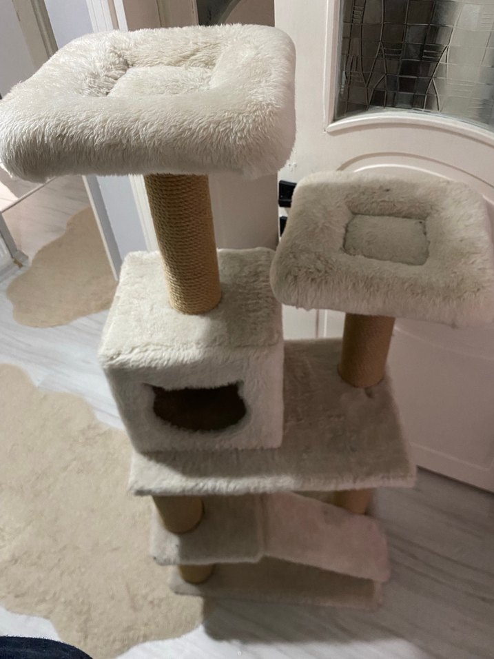 Nursoft Bej Kedi Tırmalama Platformu S9 - Görsel 4