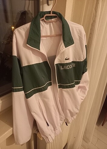 m Beden beyaz Renk Lacoste yağmurluk ceket