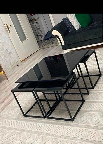 Tv ünitesi, 5 lı orta sehpa, 3 lü zigon sehpa