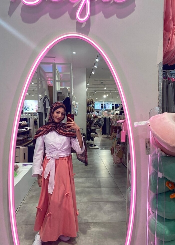 Fiyonklu uzun etek  - Görsel 2