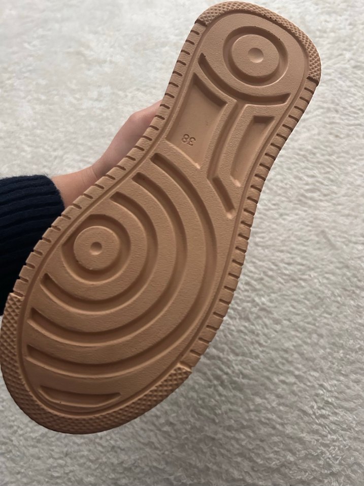 Bej Platform Taban Kadın Spor Ayakkabı - Görsel 4