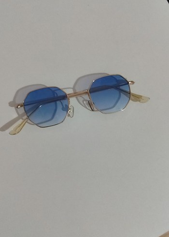Diğer Mavi Retro Minimalist Kadın Gözlüğü