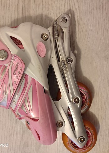 Pembe kız çocuk paten - Görsel 3