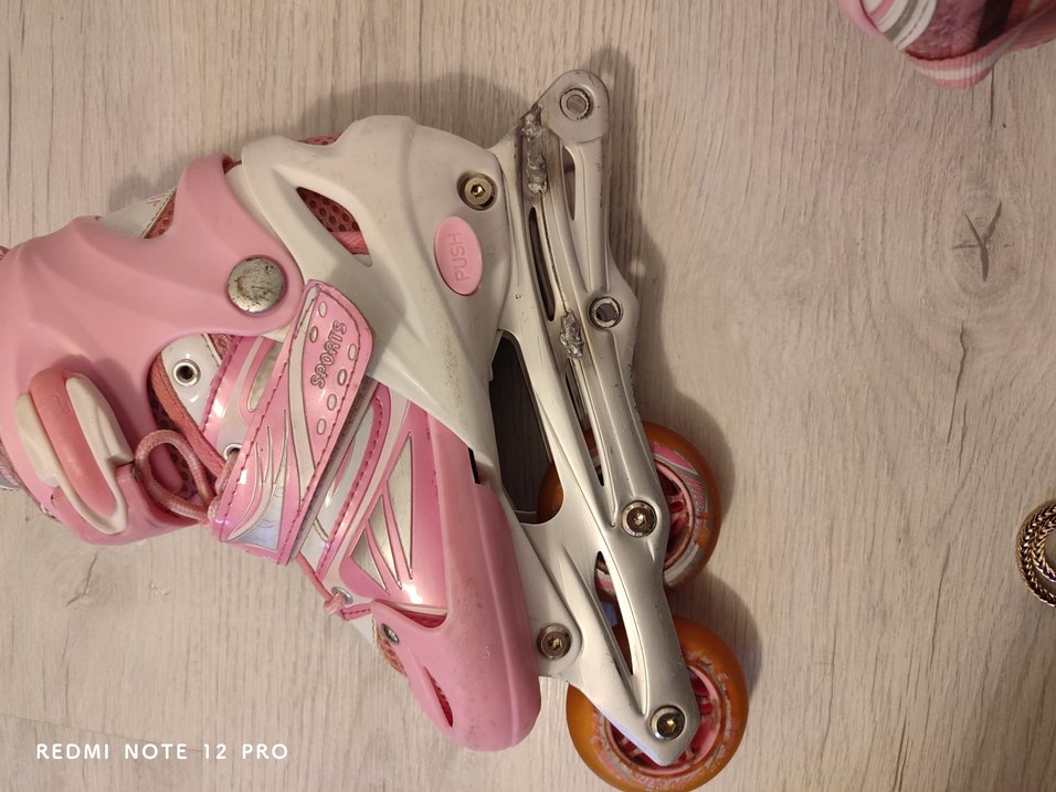 Pembe kız çocuk paten - Görsel 3