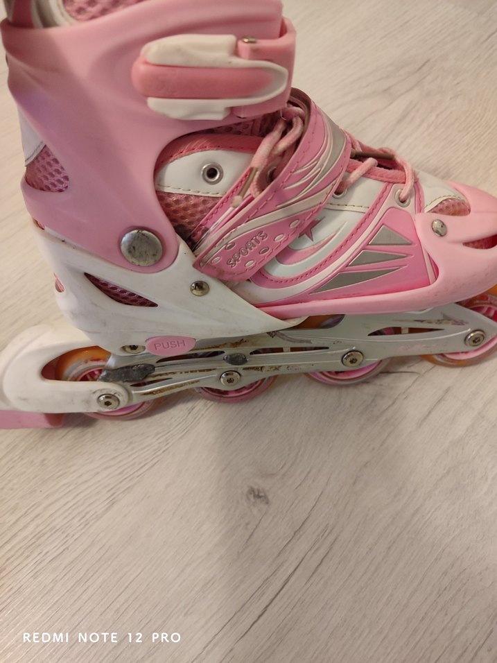 Pembe kız çocuk paten - Görsel 2