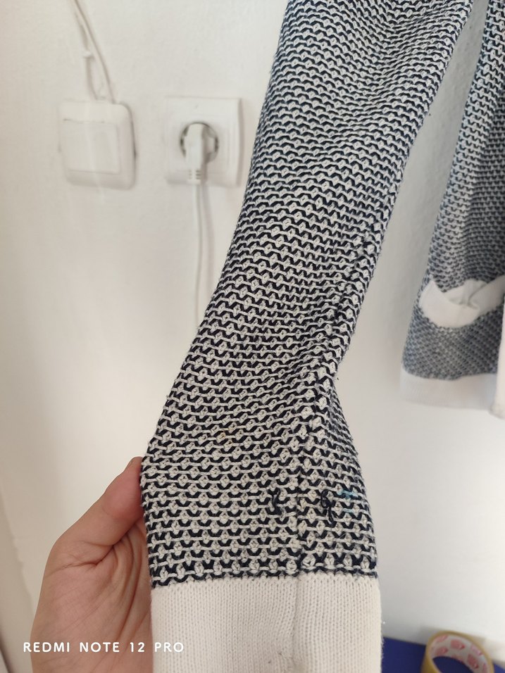 Düğmeli Gri Kadın Hırka - Görsel 2