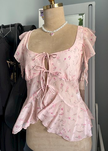 Bershka fırfırlı top - Görsel 5